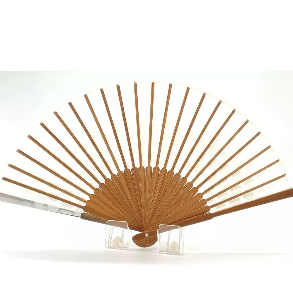 Louis Vuitton White and Brown Fan - Picture 3 of 13